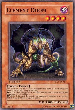 1st Edition, Common, Dark, Effect Monster, Fiend, Flaming Eternity, Unlimited Element Doom [FET-EN011] Common - Trading Card World