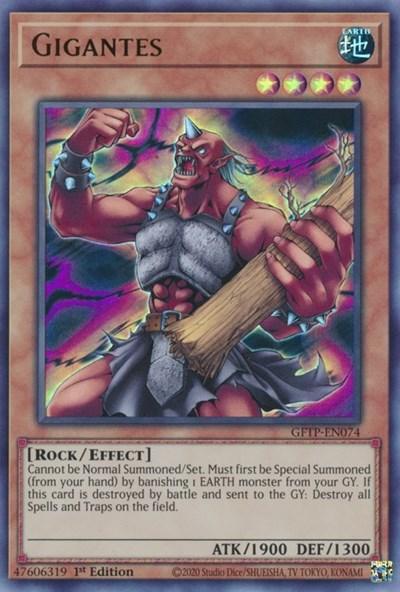 1st Edition, Earth, Effect Monster, Ghosts from the Past, Rock, Ultra Rare Gigantes [GFTP-EN074] Ultra Rare - Trading Card World