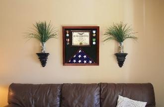 Military Flag and Document For Military Flag American Made, hold 5 x 9.5 flag or 3' x 5' flag