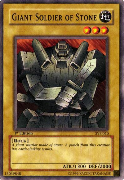 1st Edition, Common, Earth, Normal Monster, Rock, Starter Deck: Yugi Evolution, Unlimited Giant Soldier of Stone [SYE-010] Common - Trading Card World