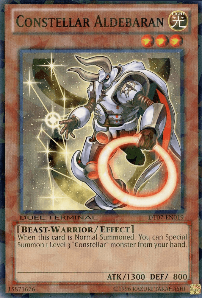 Beast-Warrior, Common, Duel Terminal 7, Effect Monster, Light, Limited Constellar Aldebaran [DT07-EN019] Common - Trading Card World