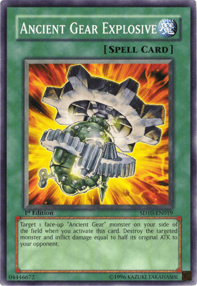 1st Edition, Common, Normal Spell, Spell, Structure Deck: Machine Re-Volt, Unlimited Ancient Gear Explosive [SD10-EN019] Common - Trading Card World