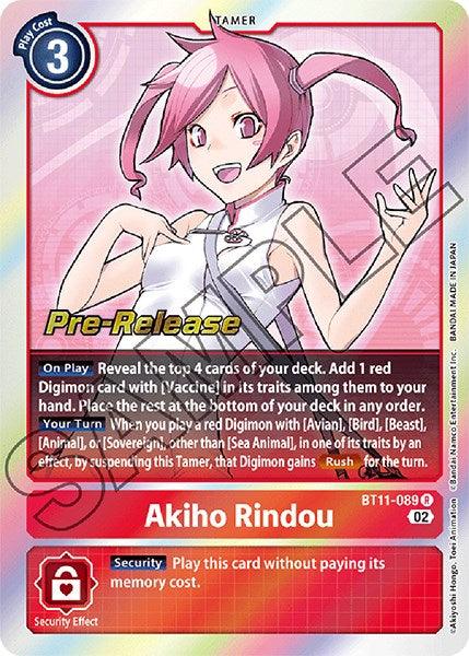 BT11-089, Dimensional Phase Pre-Release Promos, Rare, Red, Tamer Akiho Rindou [BT11-089] [Dimensional Phase Pre-Release Promos] - Trading Card World