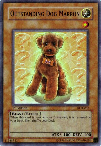 1st Edition, Beast, Common, Dark Crisis, Effect Monster, Light, Unlimited Outstanding Dog Marron [DCR-062] Common - Trading Card World