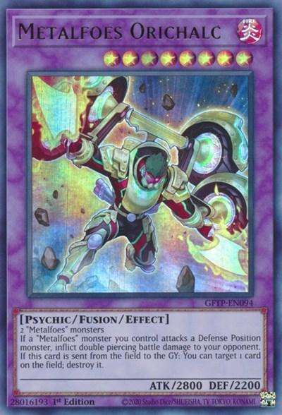1st Edition, Fire, Fusion/Effect Monster, Ghosts from the Past, Psychic, Ultra Rare Metalfoes Orichalc [GFTP-EN094] Ultra Rare - Trading Card World