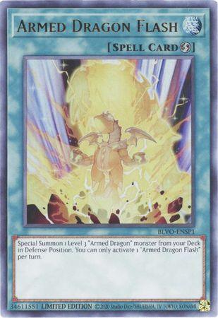 Blazing Vortex, Limited, Quick-Play Spell, Spell, Ultra Rare Armed Dragon Flash [BLVO-ENSP1] Ultra Rare - Trading Card World