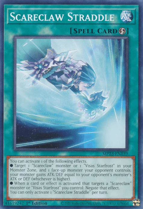 1st Edition, Common, Dueling Heroes Collectors Tin - Mega Pack (25th Anniversary Edition), Quick-Play Spell, Spell Scareclaw Straddle [MP23-EN139] Common - Trading Card World