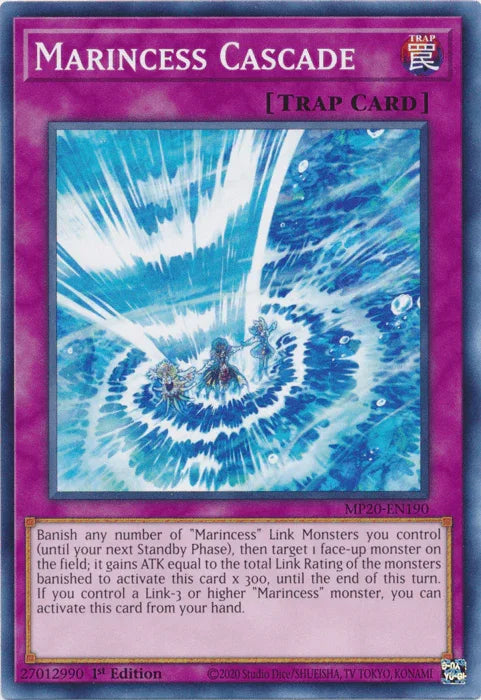 1st Edition, 2020 Tin of Lost Memories, Common, Normal Trap, Trap Marincess Cascade [MP20-EN190] Common - Trading Card World