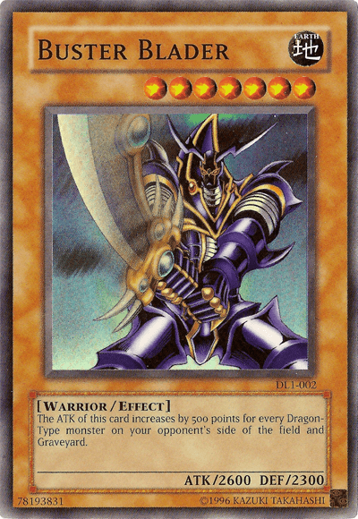Duelist League Promo, Earth, Effect Monster, Limited, Super Rare, Warrior Buster Blader [DL1-002] Super Rare - Trading Card World
