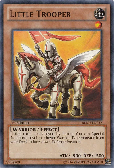 1st Edition, Common, Earth, Effect Monster, Return of the Duelist, Unlimited, Warrior Little Trooper [REDU-EN032] Common - Trading Card World