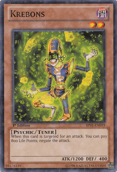 1st Edition, Battle Pack: Epic Dawn, Dark, Psychic, Starfoil Rare, Tuner Monster, Unlimited Krebons [BP01-EN019] Starfoil Rare - Trading Card World