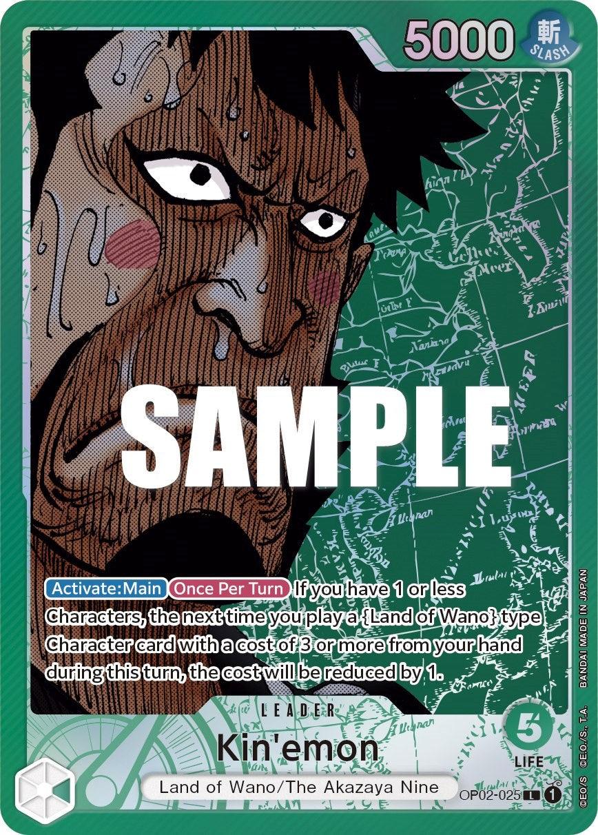 Land of Wano, Leader, Paramount War, The Akazaya Nine Kin'emon (Alternate Art) [Paramount War] - Trading Card World