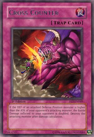 1st Edition, Flaming Eternity, Normal Trap, Rare, Trap, Unlimited Cross Counter [FET-EN049] Rare - Trading Card World