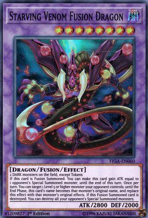 1st Edition, Dark, Dragon, Fists of the Gadgets, Fusion/Effect Monster, Super Rare Starving Venom Fusion Dragon [FIGA-EN060] Super Rare - Trading Card World