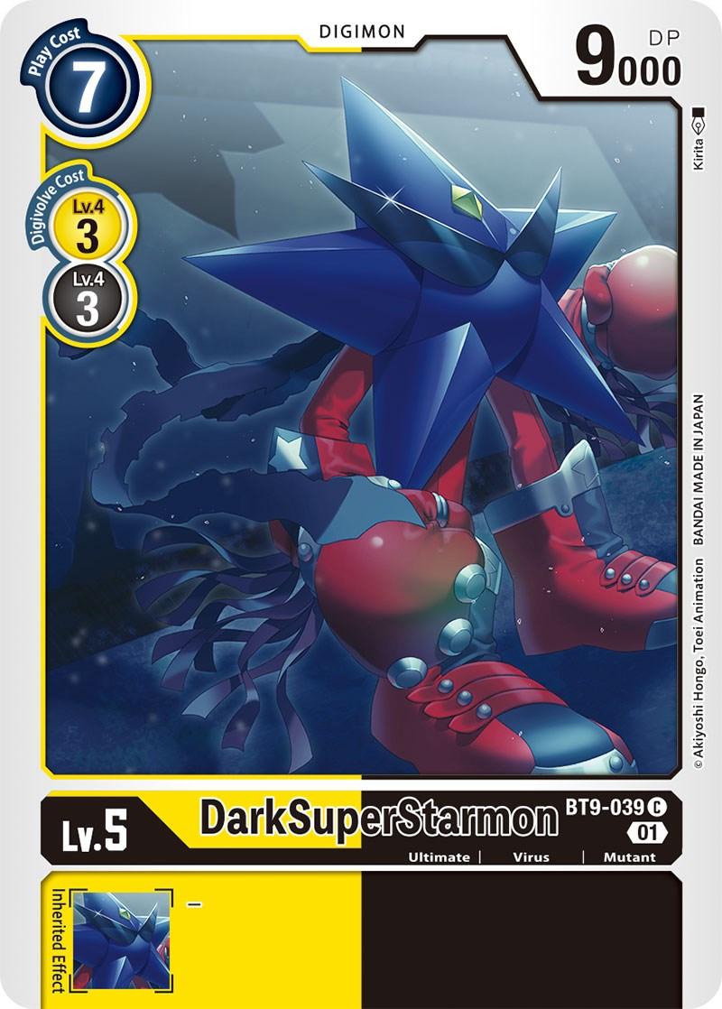BT9-039, Common, Digimon, Mutant, Ultimate, Virus, X Record, Yellow/Black DarkSuperStarmon [BT9-039] [X Record] - Trading Card World