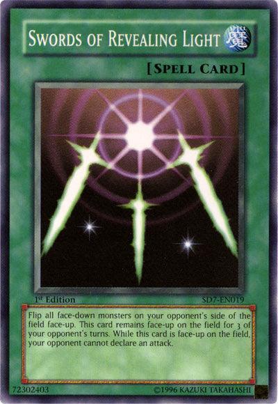 1st Edition, Common, Normal Spell, Spell, Structure Deck: Invincible Fortress, Unlimited Swords of Revealing Light [SD7-EN019] Common - Trading Card World