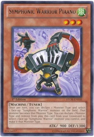 1st Edition, Machine, Rare, Storm of Ragnarok, Tuner Monster, Unlimited, Wind Symphonic Warrior Piaano [STOR-EN035] Rare - Trading Card World