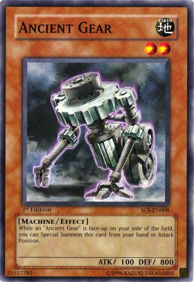 1st Edition, Common, Earth, Effect Monster, Machine, Shadow of Infinity, Unlimited Ancient Gear [SOI-EN008] Common - Trading Card World