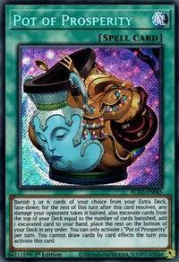 1st Edition, Blazing Vortex, Normal Spell, Secret Rare, Spell Pot of Prosperity [BLVO-EN065] Secret Rare - Trading Card World