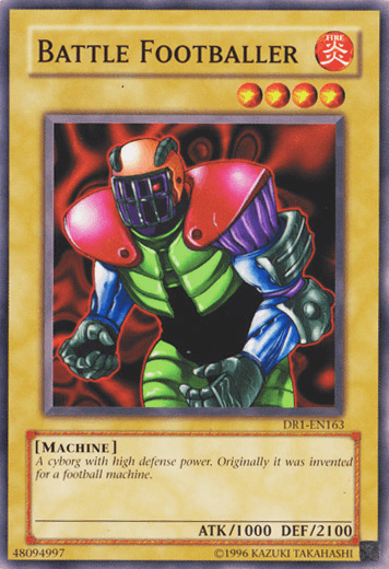 Common, Dark Revelation Volume 1, Fire, Machine, Normal Monster, Unlimited Battle Footballer [DR1-EN163] Common - Trading Card World