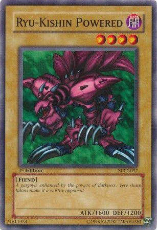 1st Edition, Common, Dark, Fiend, Metal Raiders, Normal Monster, Unlimited Ryu-Kishin Powered [MRD-092] Common - Trading Card World