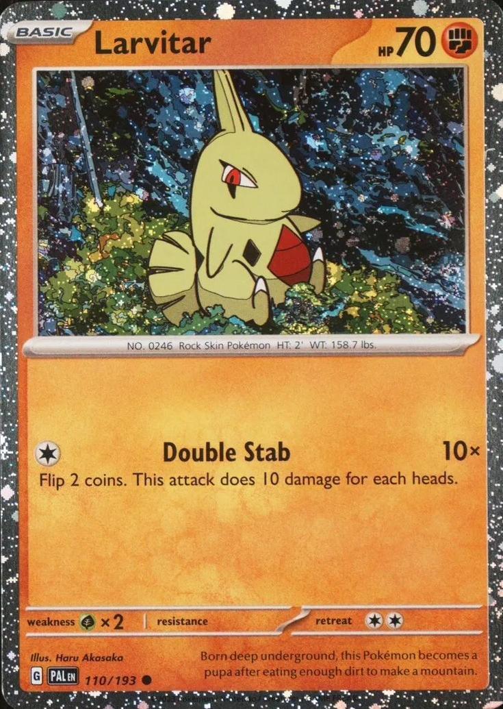 Miscellaneous Cards Larvitar (110/193) (Cosmo Foil) [Miscellaneous Cards] - Trading Card World