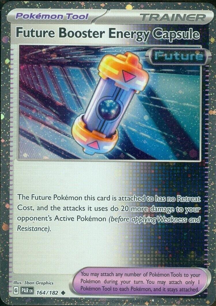164, Scarlet & Violet: Paradox Rift, Tool, Uncommon Future Booster Energy Capsule (164/182) (Cosmos Holo) [Scarlet & Violet: Paradox Rift] - Trading Card World