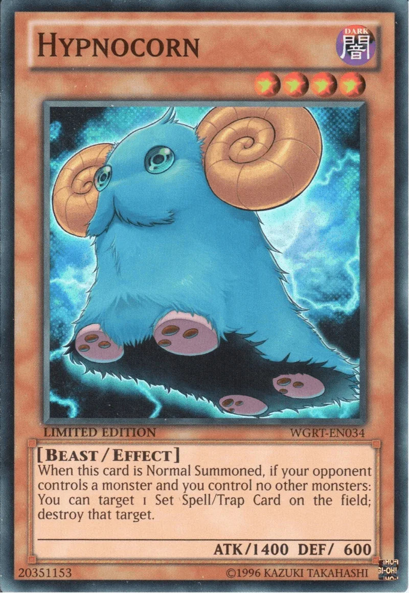 Battle Pack 2: War of the Giants Reinforcements, Dark, Effect Monster, Limited, Super Rare Hypnocorn [WGRT-EN034] Super Rare - Trading Card World