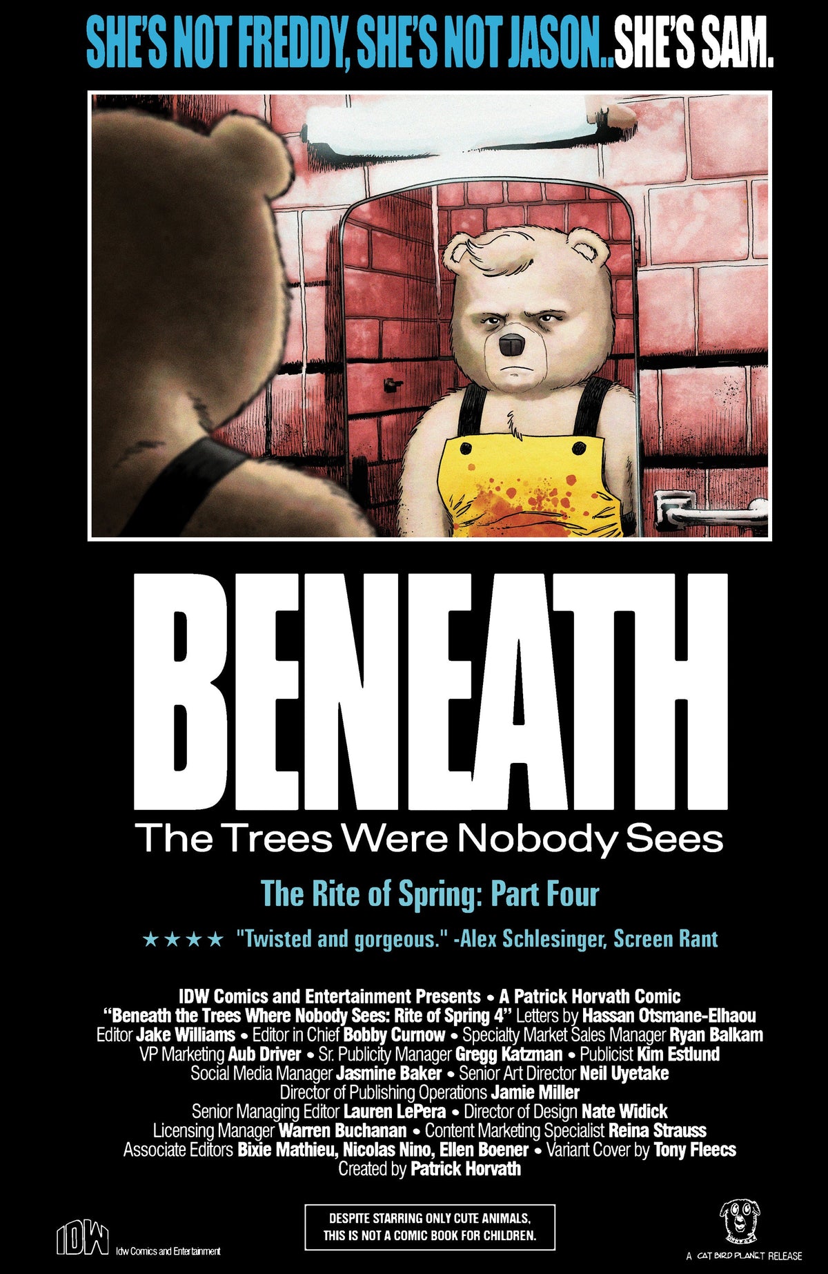 Beneath The Trees Where Nobody Sees Rite Of Spring #4 B Tony Fleecs Movie Homage Cover (11/12/2025) Idw