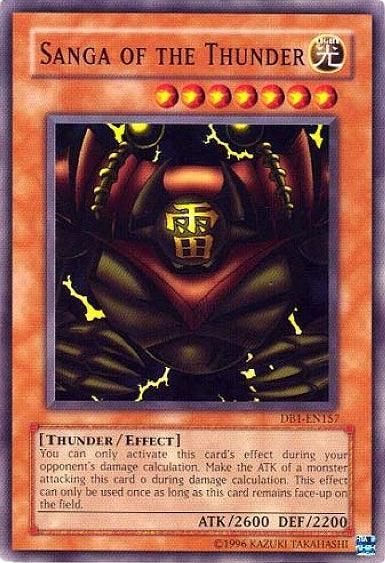 Common, Dark Beginning 1, Effect Monster, Light, Thunder, Unlimited Sanga of the Thunder [DB1-EN157] Common - Trading Card World