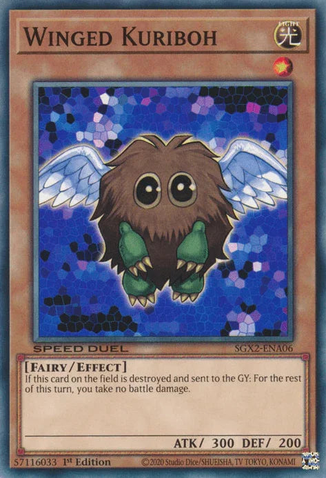 1st Edition, Common, Effect Monster, Fairy, Light, Speed Duel GX: Midterm Paradox Winged Kuriboh [SGX2-ENA06] Common - Trading Card World