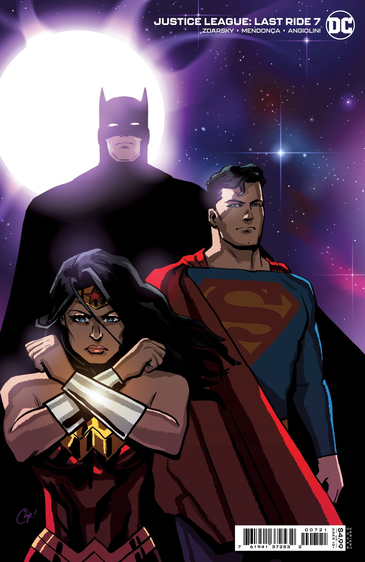 Justice League Last Ride #7 (Of 7) B Chip Zdarsky Card Stock Variant (11/09/2021) Dc