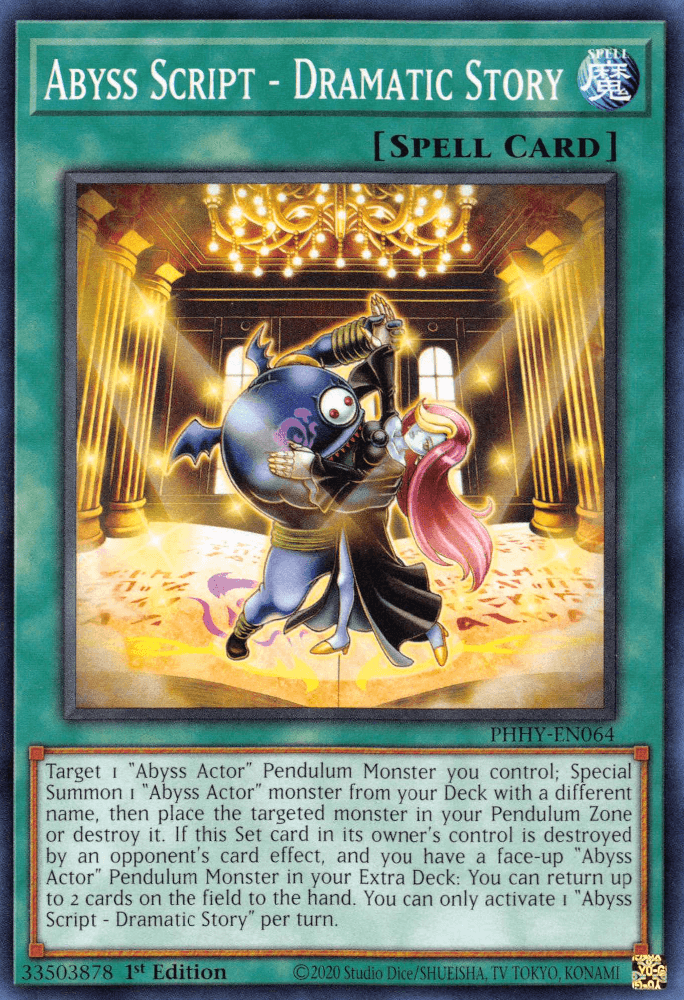1st Edition, Common, Normal Spell, Photon Hypernova, Spell Abyss Script - Dramatic Story [PHHY-EN064] Common - Trading Card World