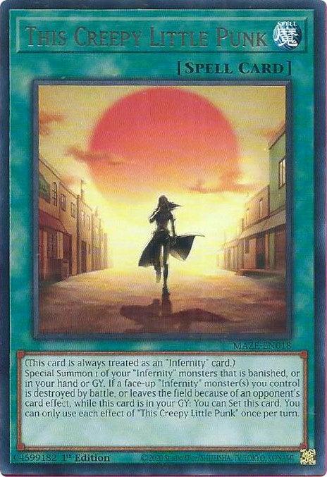 1st Edition, Maze of Memories, Normal Spell, Rare, Spell This Creepy Little Punk [MAZE-EN018] Rare - Trading Card World