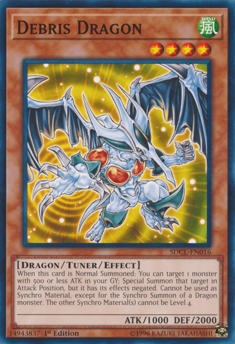 1st Edition, Common, Dragon, Structure Deck: Cyberse Link, Tuner/Effect Monster, Wind Debris Dragon [SDCL-EN016] Common - Trading Card World