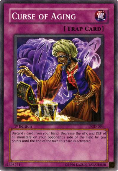 1st Edition, Common, Normal Trap, Pharaonic Guardian, Trap, Unlimited Curse of Aging [PGD-094] Common - Trading Card World