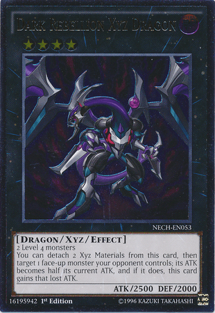 1st Edition, Dark, Dragon, The New Challengers, Ultimate Rare, Unlimited, Xyz/Effect Monster Dark Rebellion Xyz Dragon [NECH-EN053] Ultimate Rare - Trading Card World