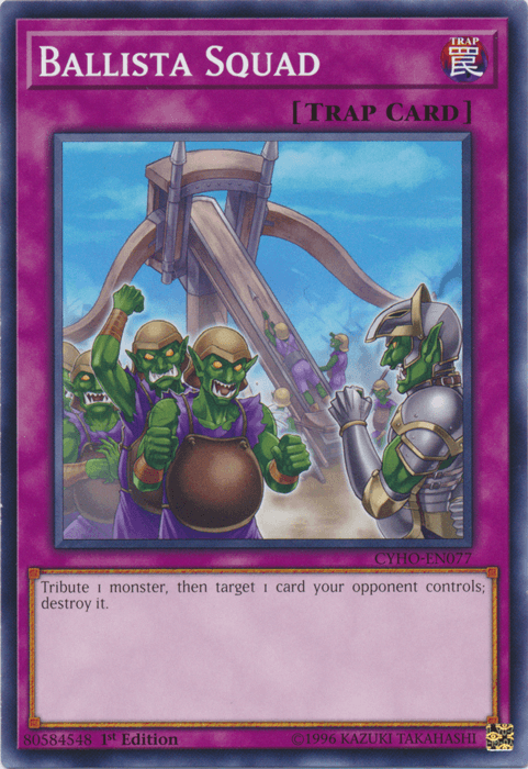 1st Edition, Common, Cybernetic Horizon, Normal Trap, Trap, Unlimited Ballista Squad [CYHO-EN077] Common - Trading Card World
