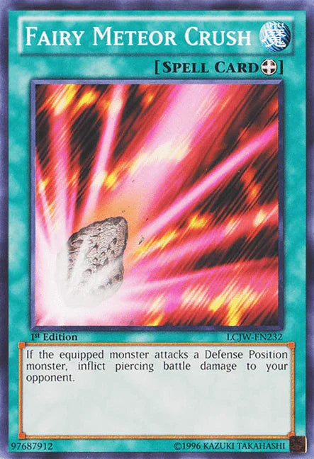 1st Edition, Common, Equip Spell, Legendary Collection 4: Joey's World, Spell Fairy Meteor Crush [LCJW-EN232] Common - Trading Card World