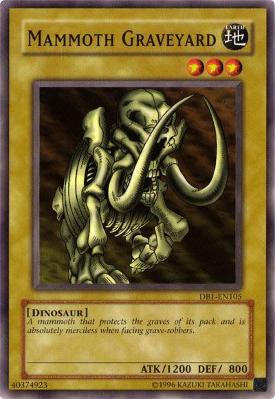 Common, Dark Beginning 1, Dinosaur, Earth, Normal Monster, Unlimited Mammoth Graveyard [DB1-EN105] Common - Trading Card World