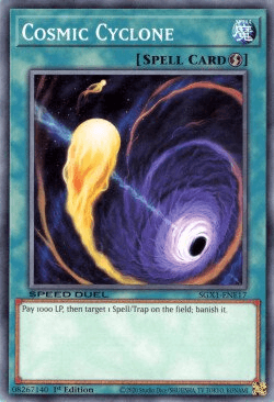 1st Edition, Common, Quick-Play Spell, Speed Duel GX: Duel Academy Box, Spell Cosmic Cyclone [SGX1-ENE17] Common - Trading Card World