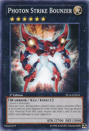 1st Edition, Common, Light, Star Pack 2014, Warrior, Xyz/Effect Monster Photon Strike Bounzer [SP14-EN024] Common - Trading Card World