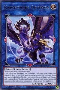 1st Edition, Fiend, Genesis Impact, Light, Link/Effect Monster, Rare Knightmare Gryphon [GEIM-EN041] Rare - Trading Card World