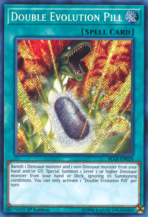 1st Edition, Battles of Legend: Light's Revenge, Normal Spell, Secret Rare, Spell Double Evolution Pill [BLLR-EN028] Secret Rare - Trading Card World