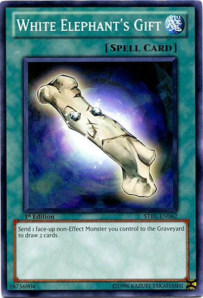 1st Edition, Common, Normal Spell, Spell, Starstrike Blast, Unlimited White Elephant's Gift [STBL-EN062] Common - Trading Card World