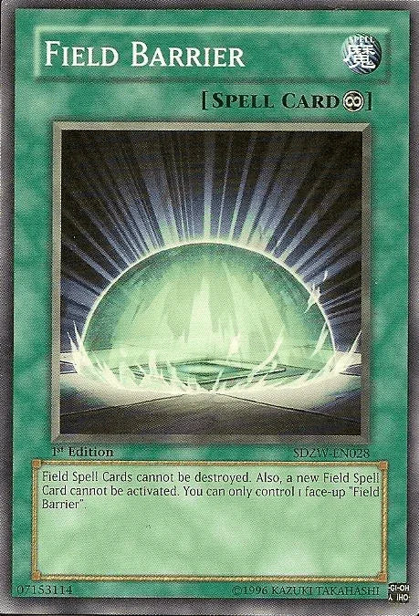 1st Edition, Common, Continuous Spell, Spell, Structure Deck: Zombie World Field Barrier [SDZW-EN028] Common - Trading Card World