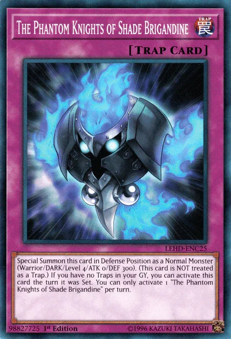 1st Edition, Common, Legendary Hero Decks, Normal Trap, Trap The Phantom Knights of Shade Brigandine [LEHD-ENC25] Common - Trading Card World