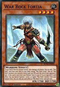 1st Edition, Blazing Vortex, Earth, Effect Monster, Super Rare, Warrior War Rock Fortia [BLVO-EN093] Super Rare - Trading Card World