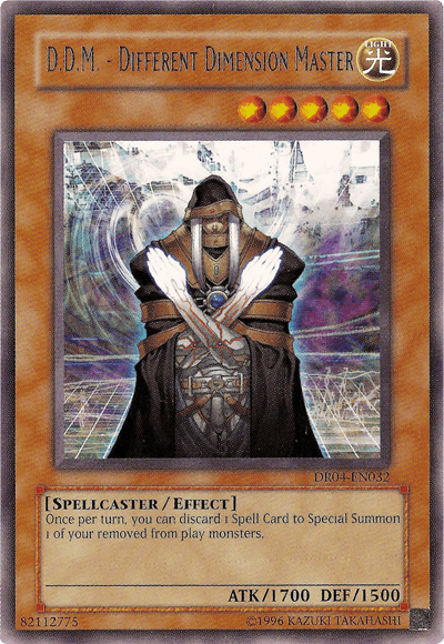 Dark Revelation Volume 4, Effect Monster, Light, Rare, Spellcaster, Unlimited D.D.M. - Different Dimension Master [DR04-EN032] Rare - Trading Card World