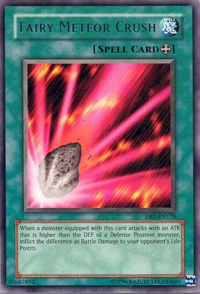 Dark Beginning 1, Equip Spell, Rare, Spell, Unlimited Fairy Meteor Crush [DB1-EN178] Rare - Trading Card World